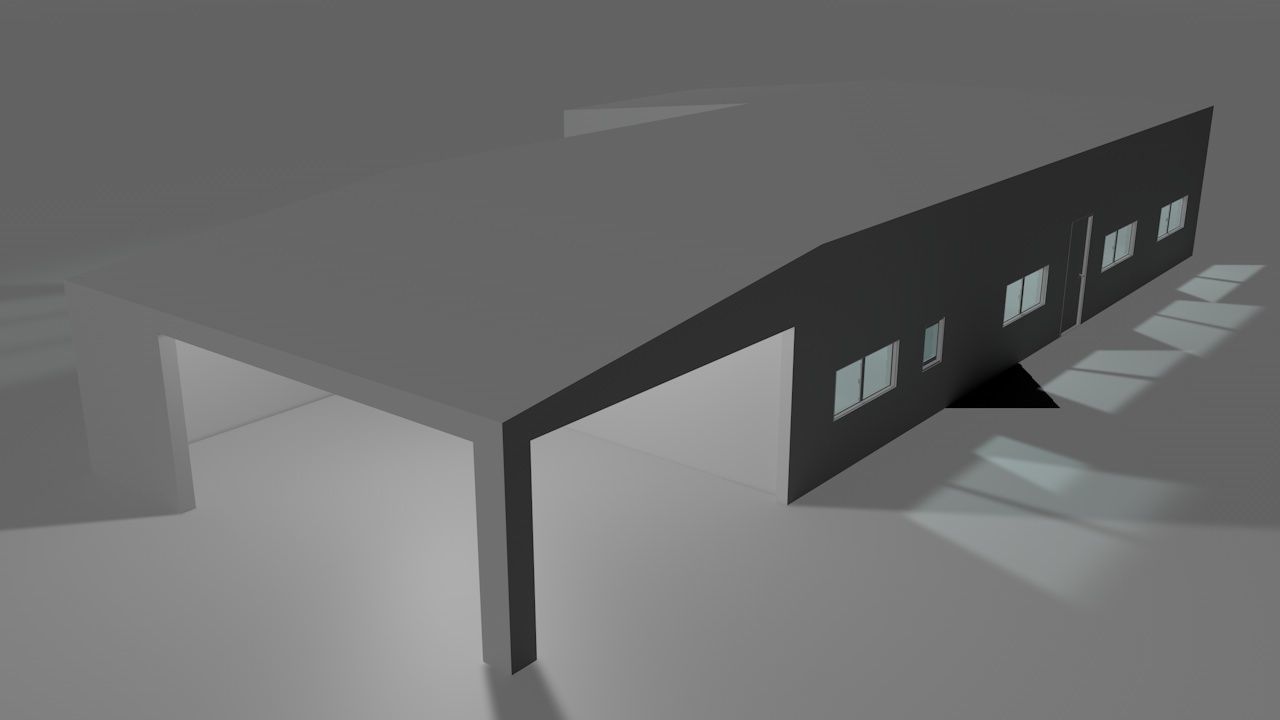 House package - low poly - 40 1-floor houses Low-poly 3D model_66