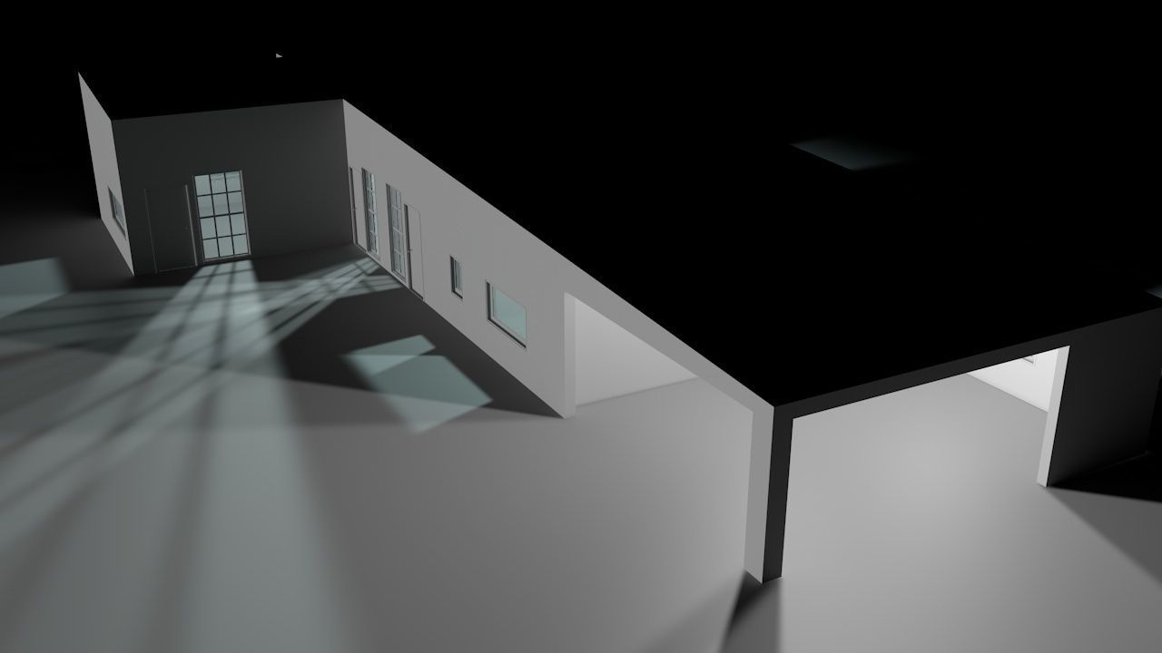 House package - low poly - 40 1-floor houses Low-poly 3D model_99