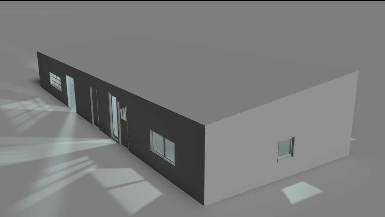 House package - low poly - 40 1-floor houses Low-poly 3D model_39