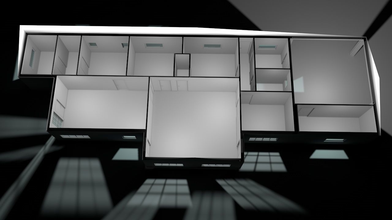 House package - low poly - 40 1-floor houses Low-poly 3D model_125