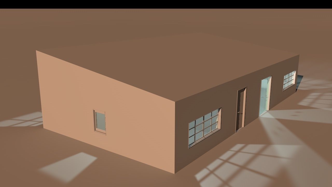 House package - low poly - 40 1-floor houses Low-poly 3D model_20
