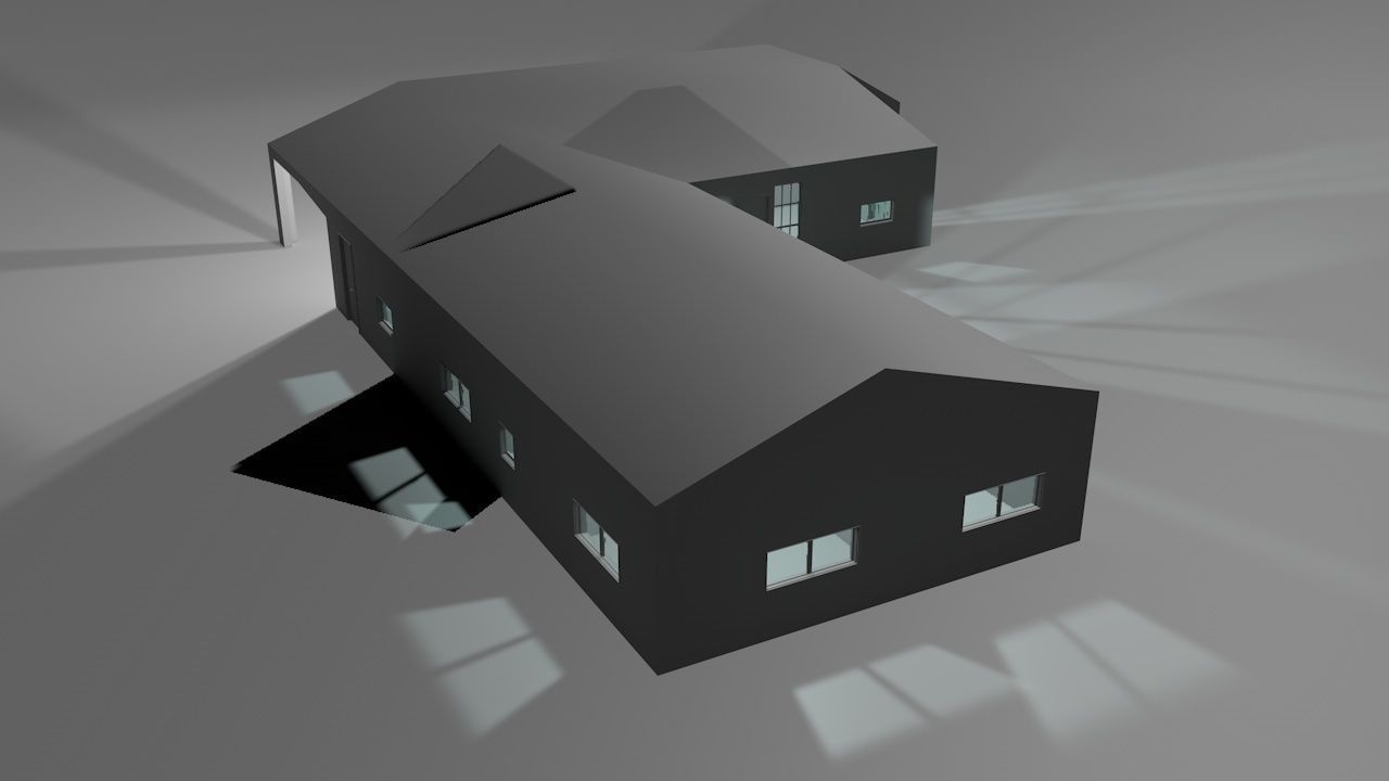 House package - low poly - 40 1-floor houses Low-poly 3D model_116