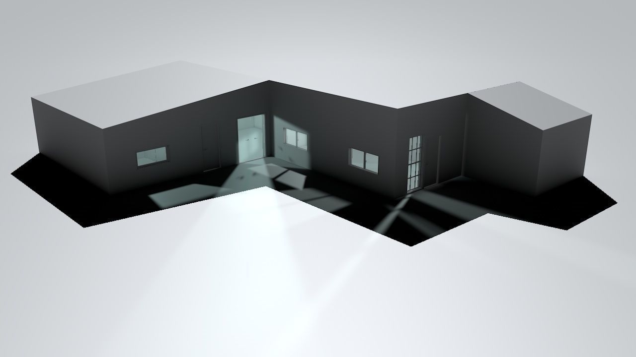 House package - low poly - 40 1-floor houses Low-poly 3D model_2