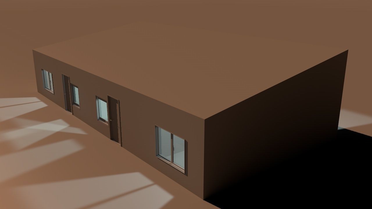 House package - low poly - 40 1-floor houses Low-poly 3D model_27