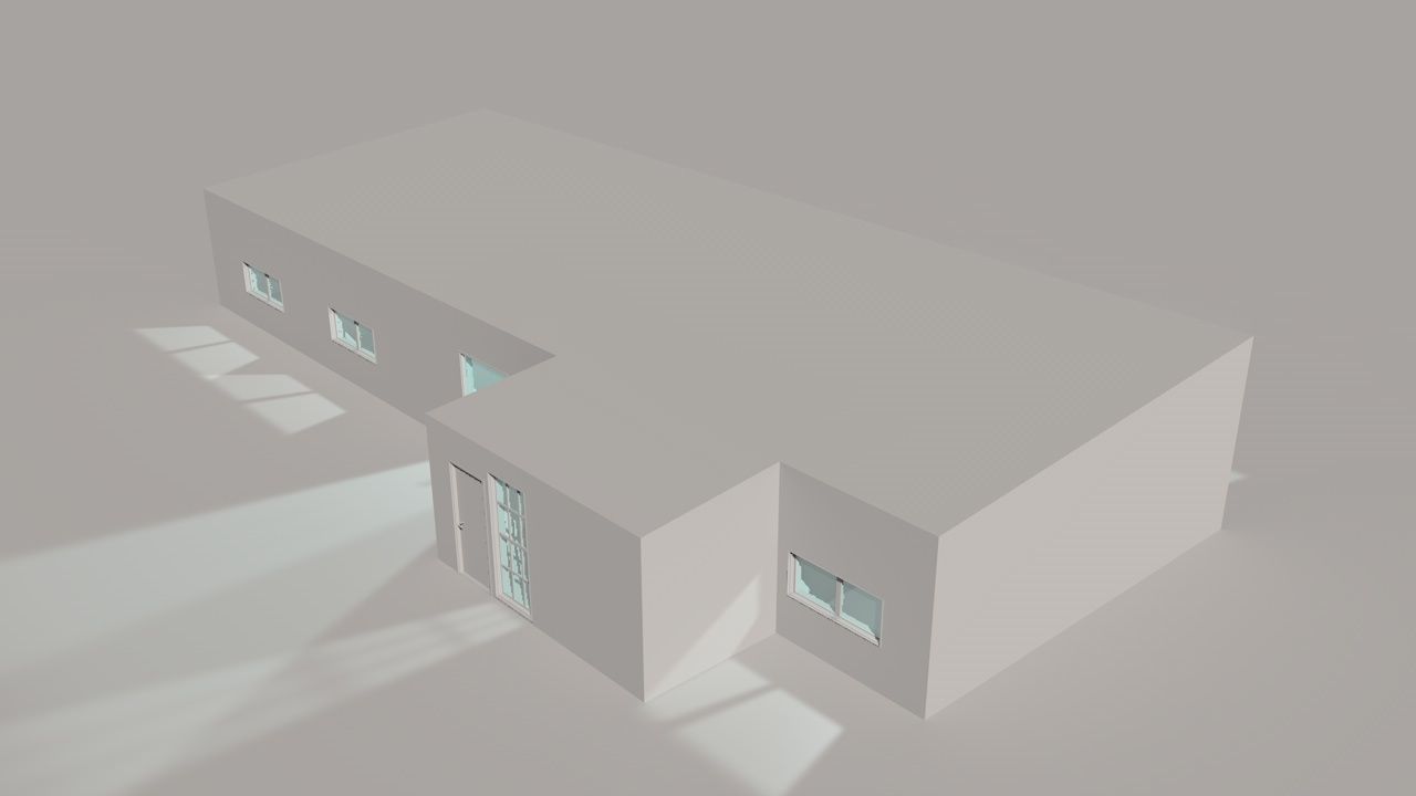 House package - low poly - 40 1-floor houses Low-poly 3D model_135