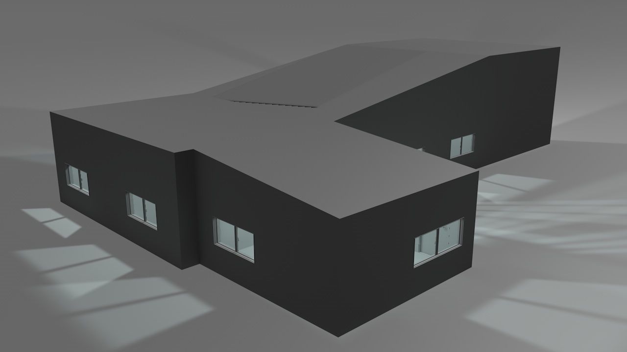 House package - low poly - 40 1-floor houses Low-poly 3D model_80