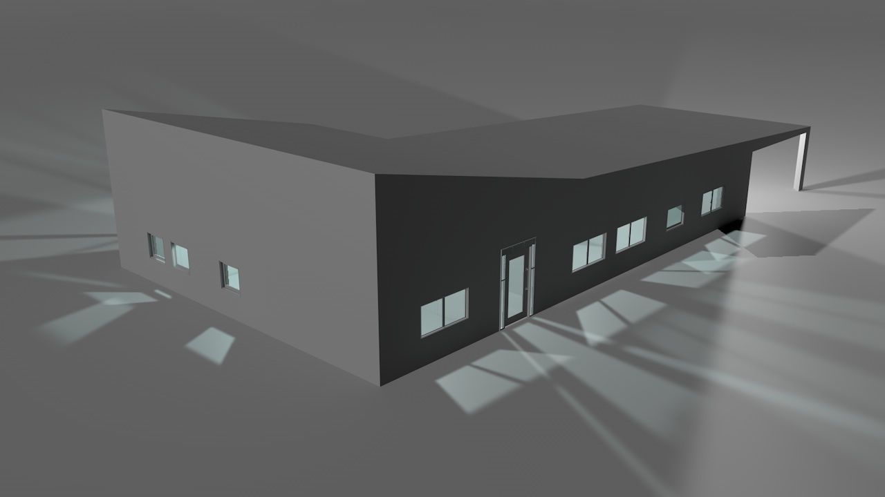 House package - low poly - 40 1-floor houses Low-poly 3D model_126