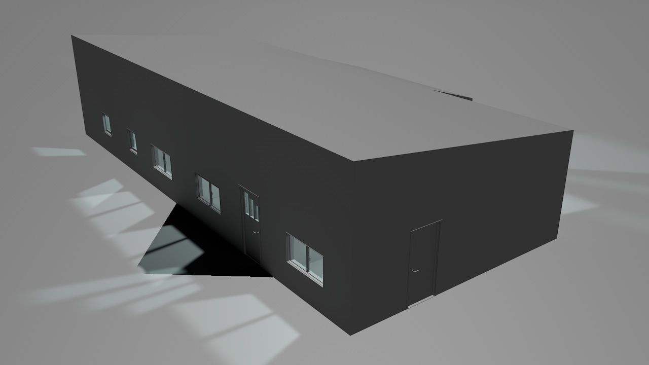 House package - low poly - 40 1-floor houses Low-poly 3D model_55
