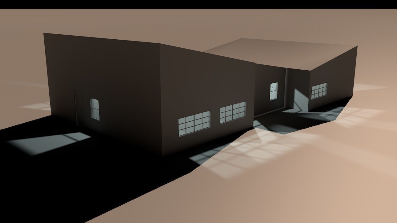 House package - low poly - 40 1-floor houses Low-poly 3D model_6