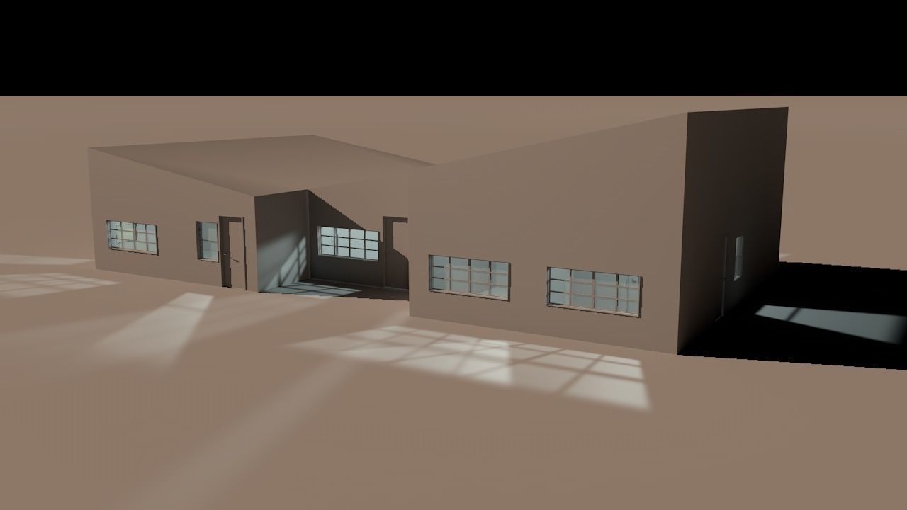 House package - low poly - 40 1-floor houses Low-poly 3D model_9