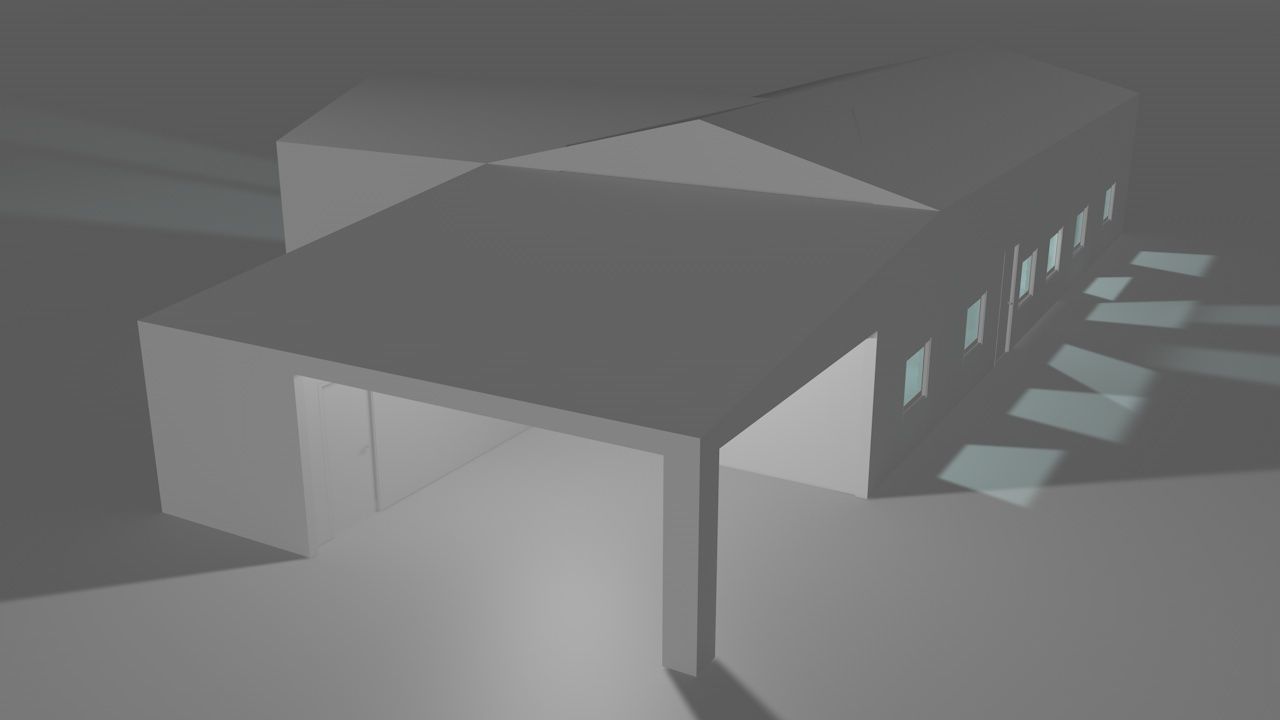 House package - low poly - 40 1-floor houses Low-poly 3D model_108