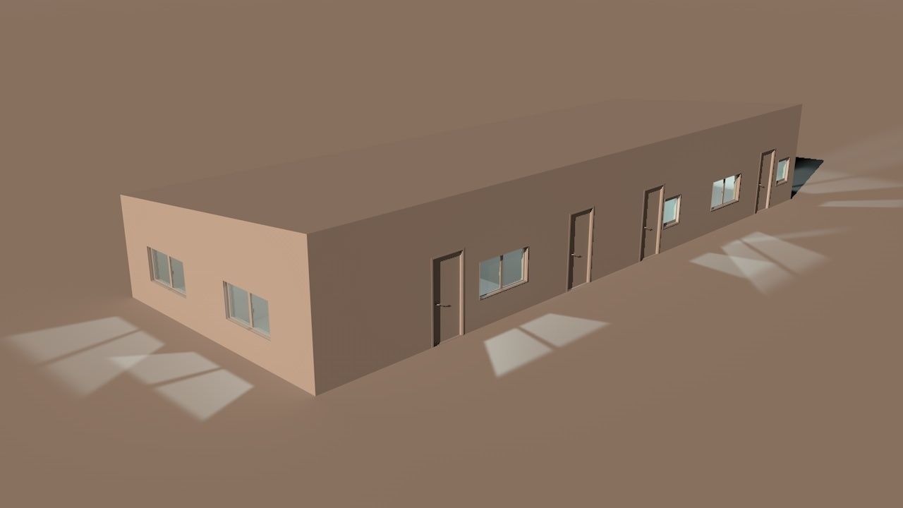 House package - low poly - 40 1-floor houses Low-poly 3D model_14