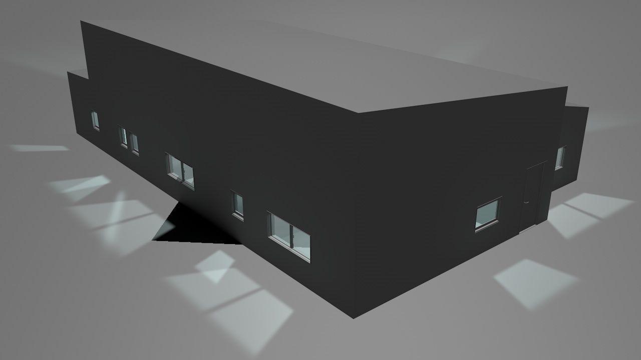 House package - low poly - 40 1-floor houses Low-poly 3D model_61