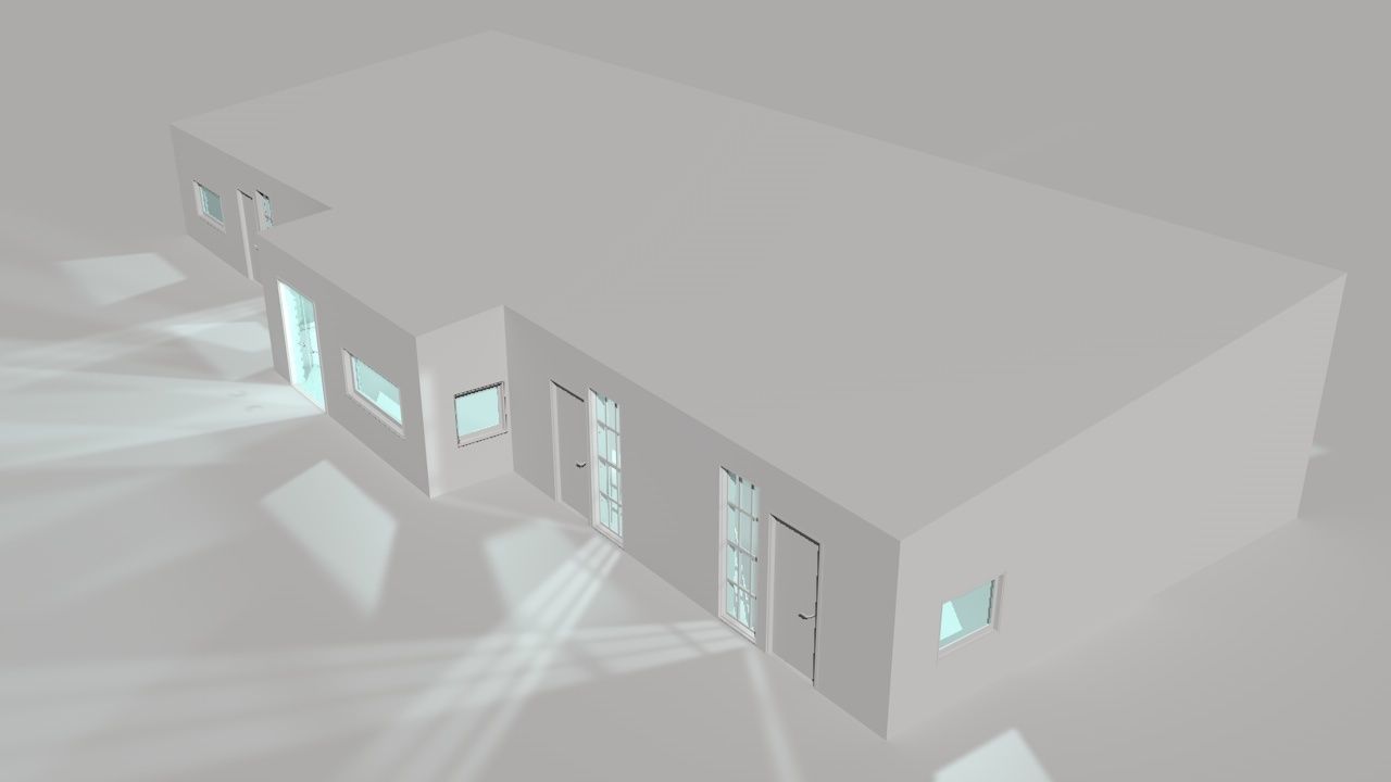 House package - low poly - 40 1-floor houses Low-poly 3D model_147