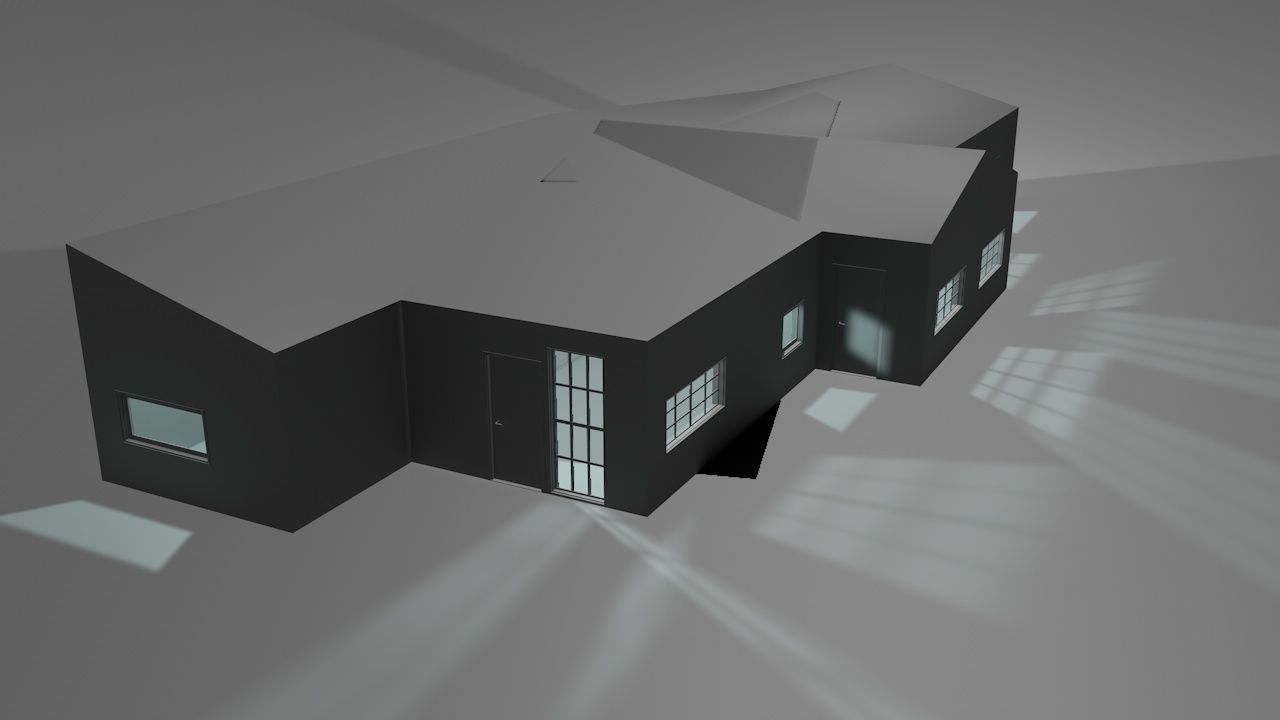 House package - low poly - 40 1-floor houses Low-poly 3D model_122
