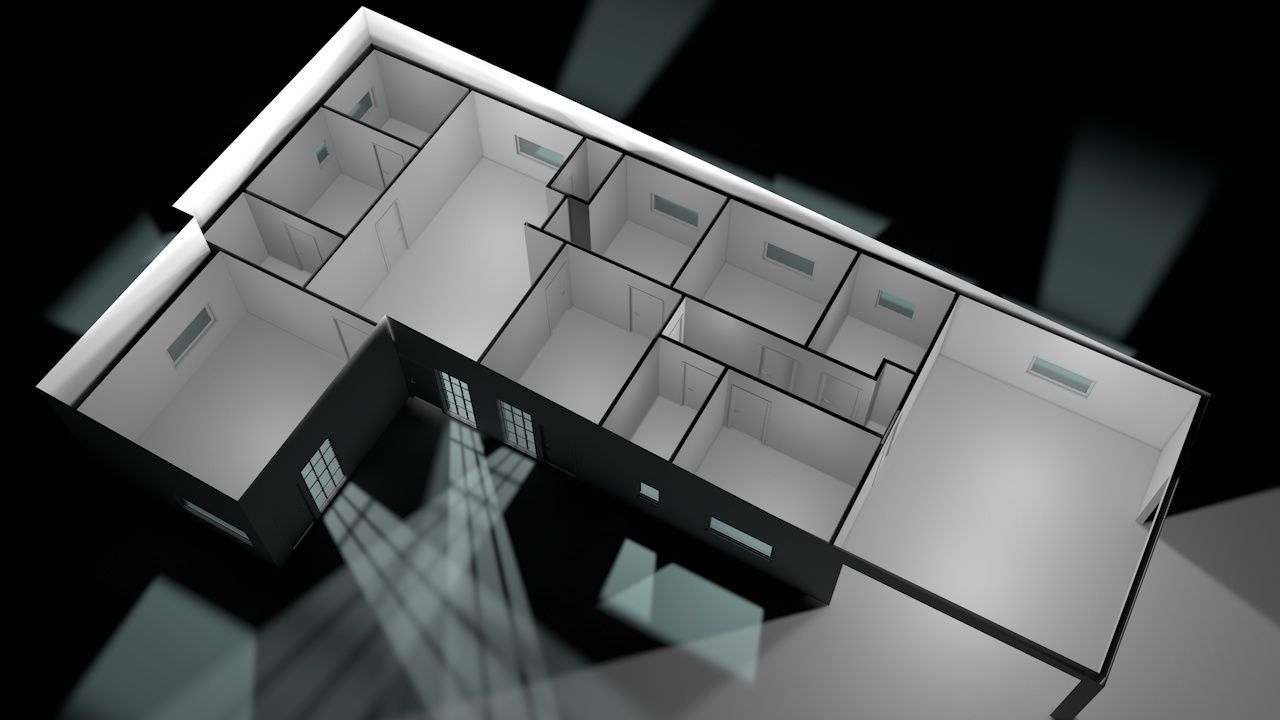 House package - low poly - 40 1-floor houses Low-poly 3D model_101