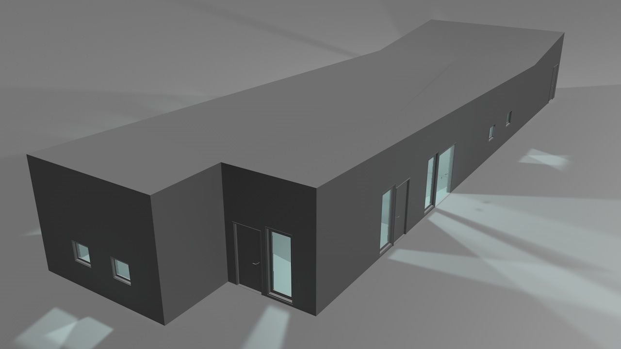 House package - low poly - 40 1-floor houses Low-poly 3D model_44