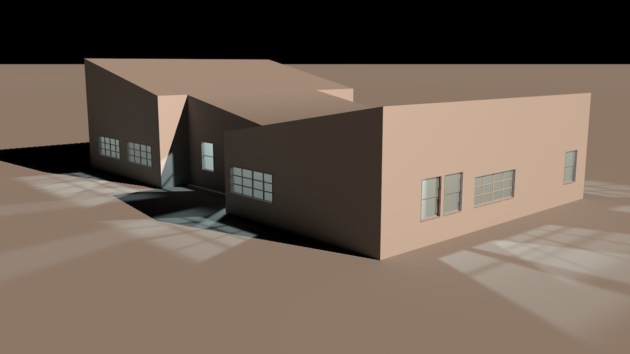 House package - low poly - 40 1-floor houses Low-poly 3D model_7
