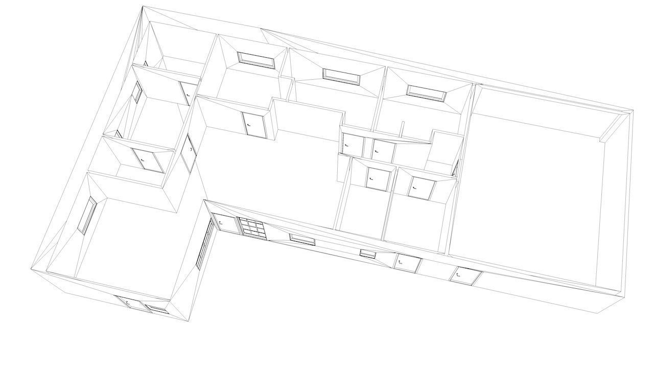 House package - low poly - 40 1-floor houses Low-poly 3D model_94