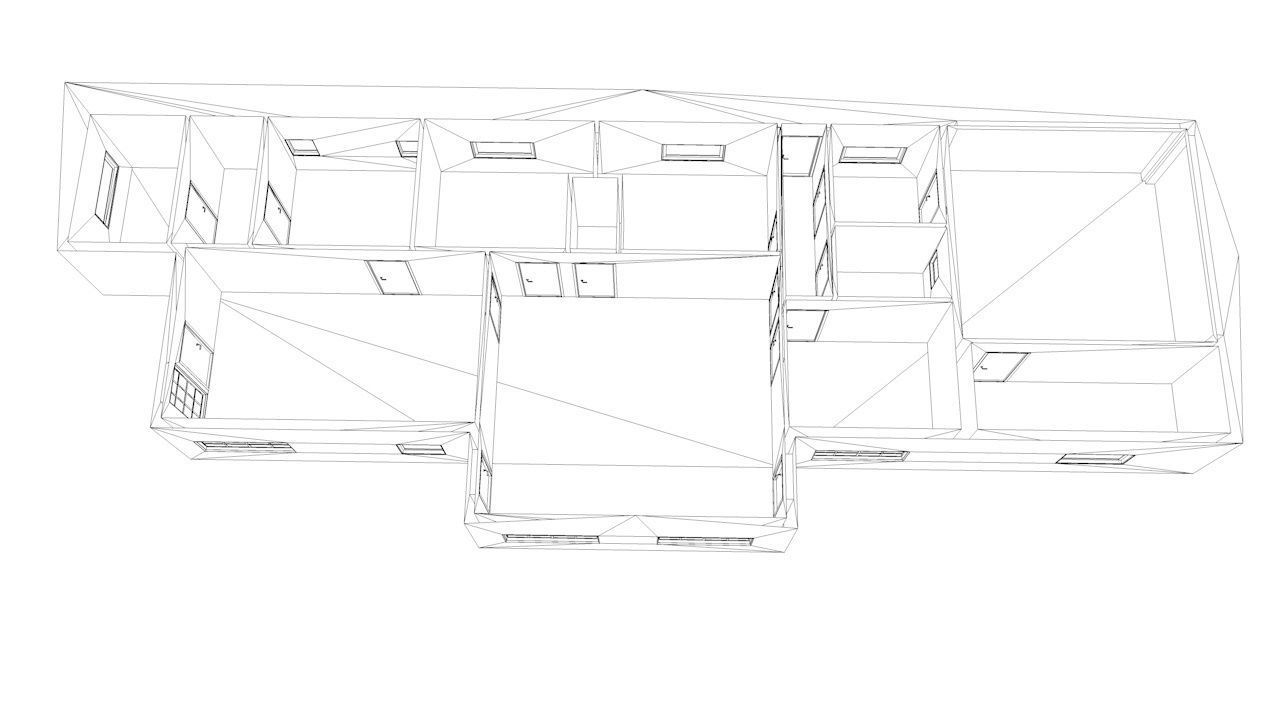 House package - low poly - 40 1-floor houses Low-poly 3D model_124