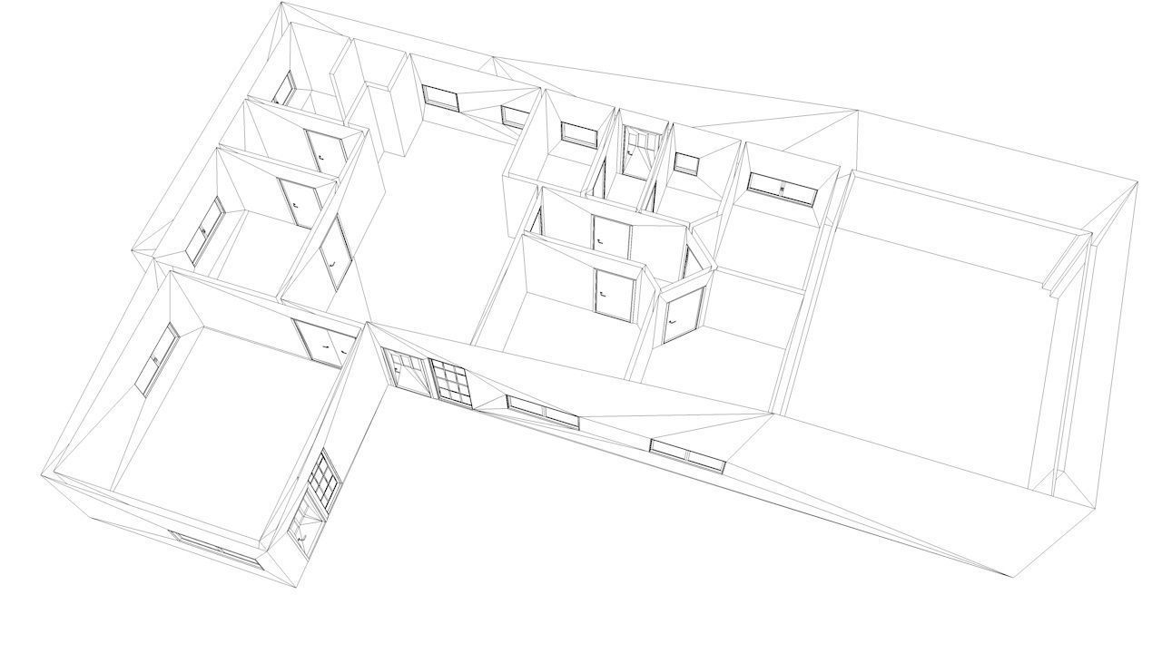 House package - low poly - 40 1-floor houses Low-poly 3D model_82