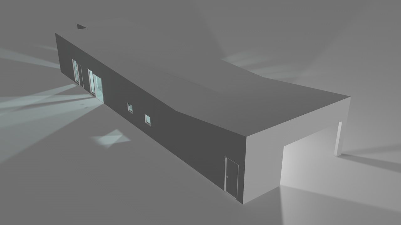 House package - low poly - 40 1-floor houses Low-poly 3D model_45