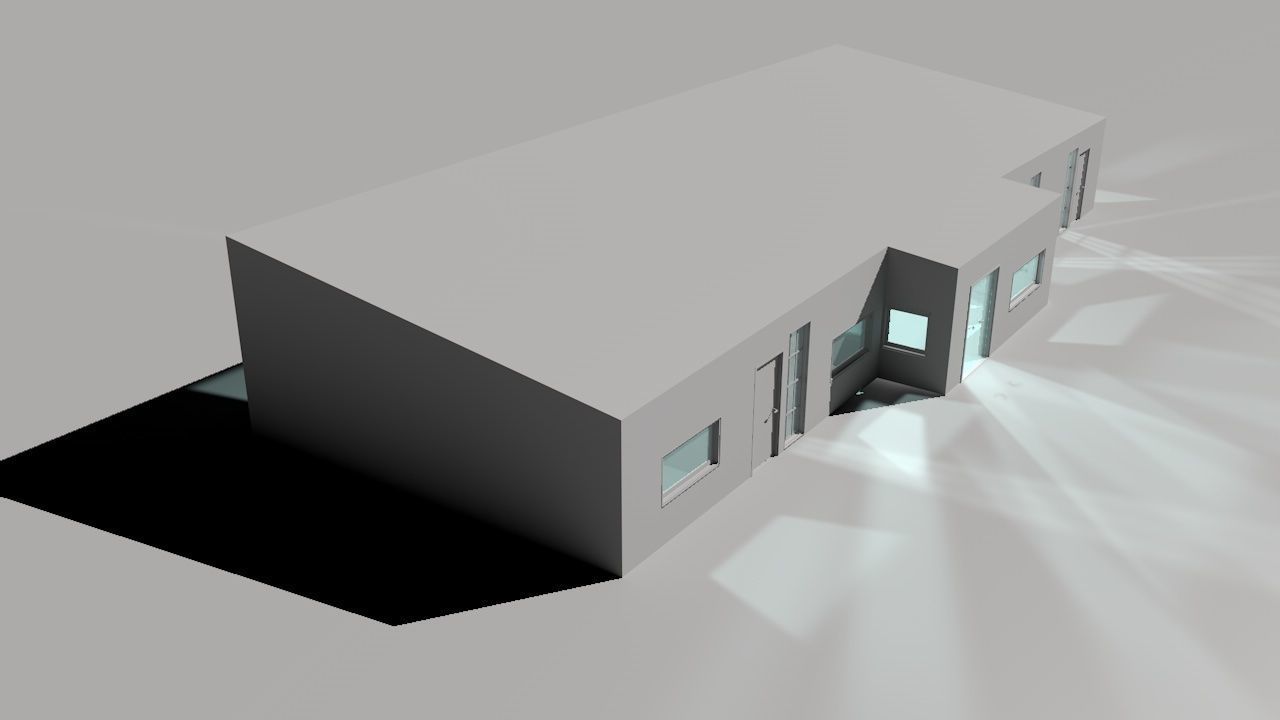 House package - low poly - 40 1-floor houses Low-poly 3D model_146