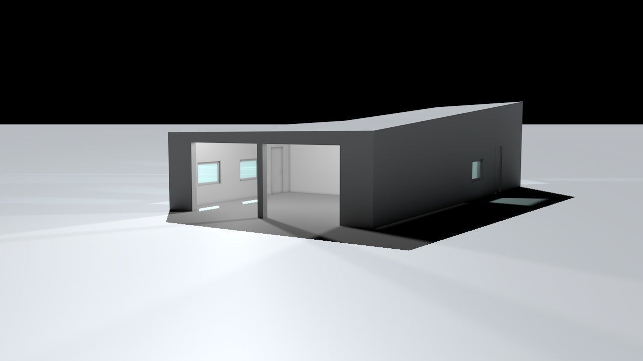 House package - low poly - 40 1-floor houses Low-poly 3D model_30