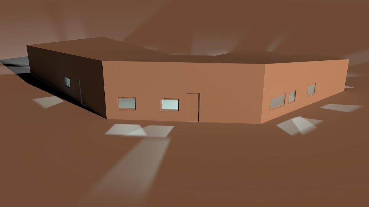 House package - low poly - 40 1-floor houses Low-poly 3D model_31