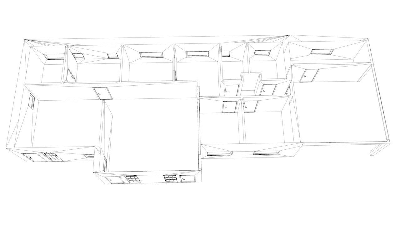 House package - low poly - 40 1-floor houses Low-poly 3D model_142