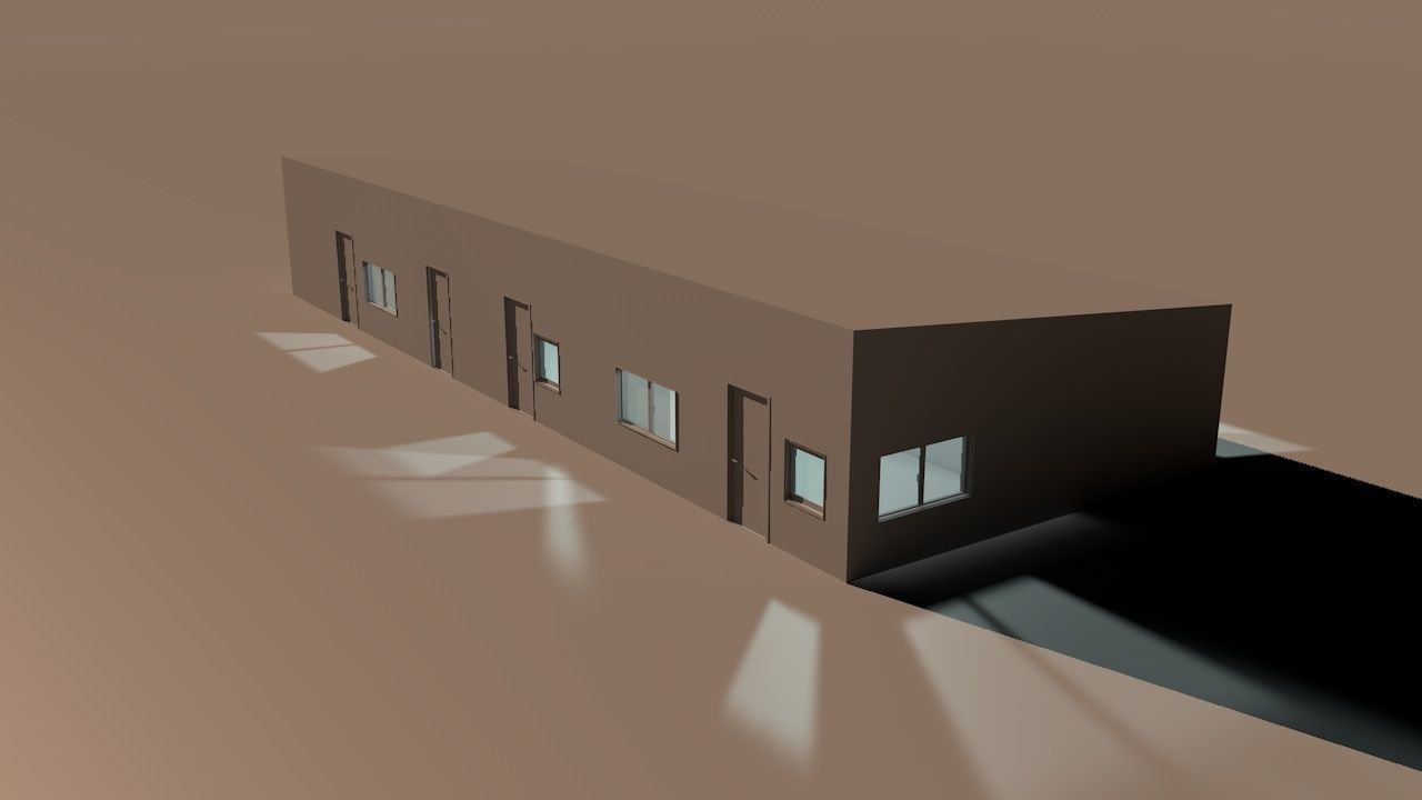 House package - low poly - 40 1-floor houses Low-poly 3D model_15