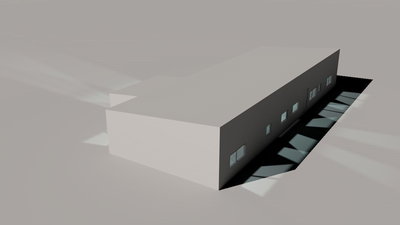 House package - low poly - 40 1-floor houses Low-poly 3D model_132