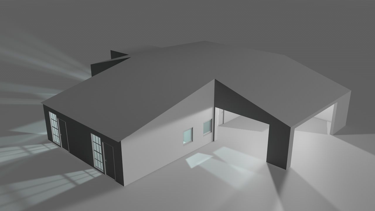 House package - low poly - 40 1-floor houses Low-poly 3D model_102