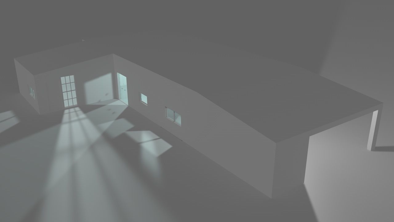 House package - low poly - 40 1-floor houses Low-poly 3D model_69