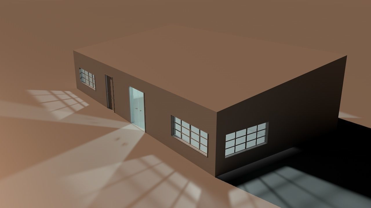 House package - low poly - 40 1-floor houses Low-poly 3D model_21