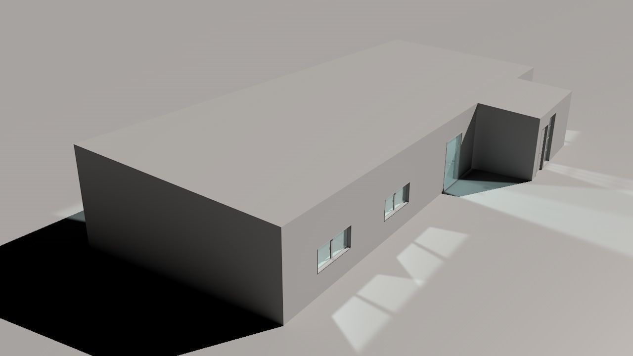 House package - low poly - 40 1-floor houses Low-poly 3D model_134