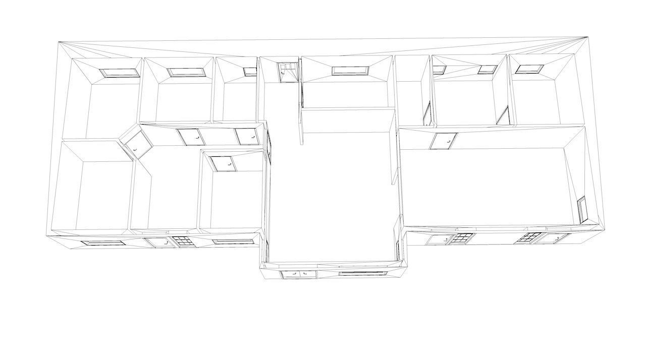 House package - low poly - 40 1-floor houses Low-poly 3D model_148