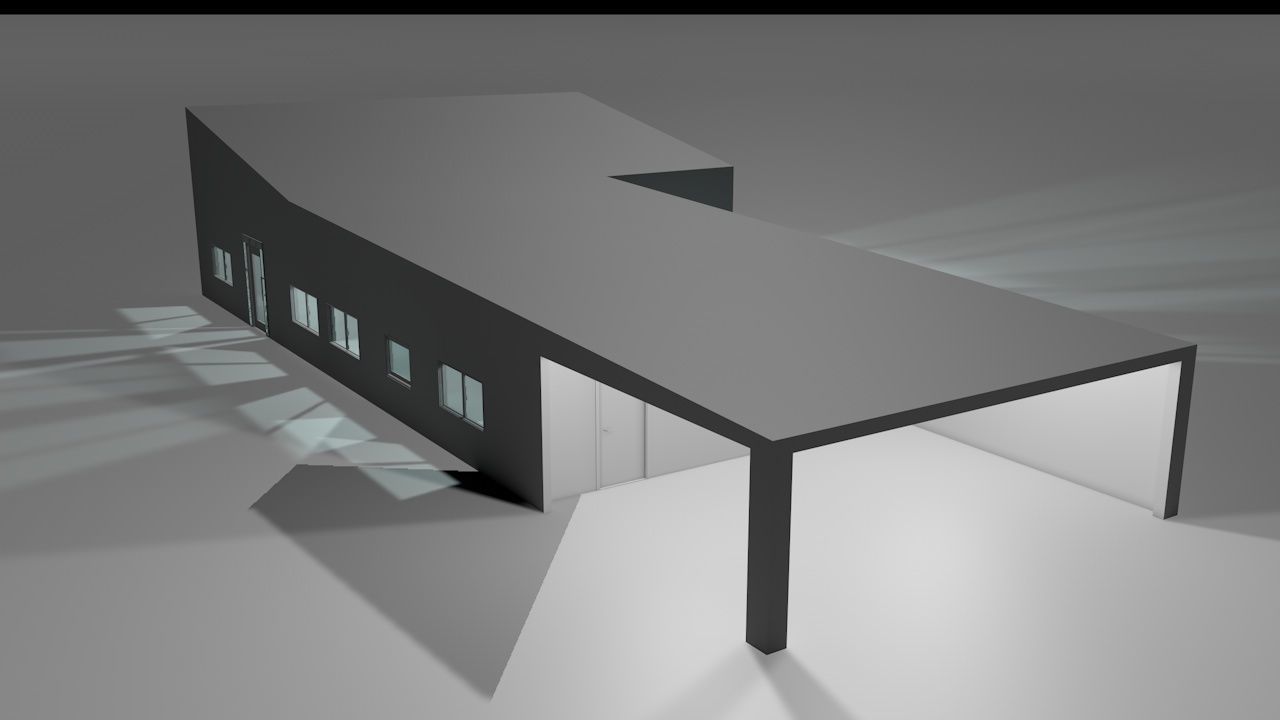 House package - low poly - 40 1-floor houses Low-poly 3D model_127