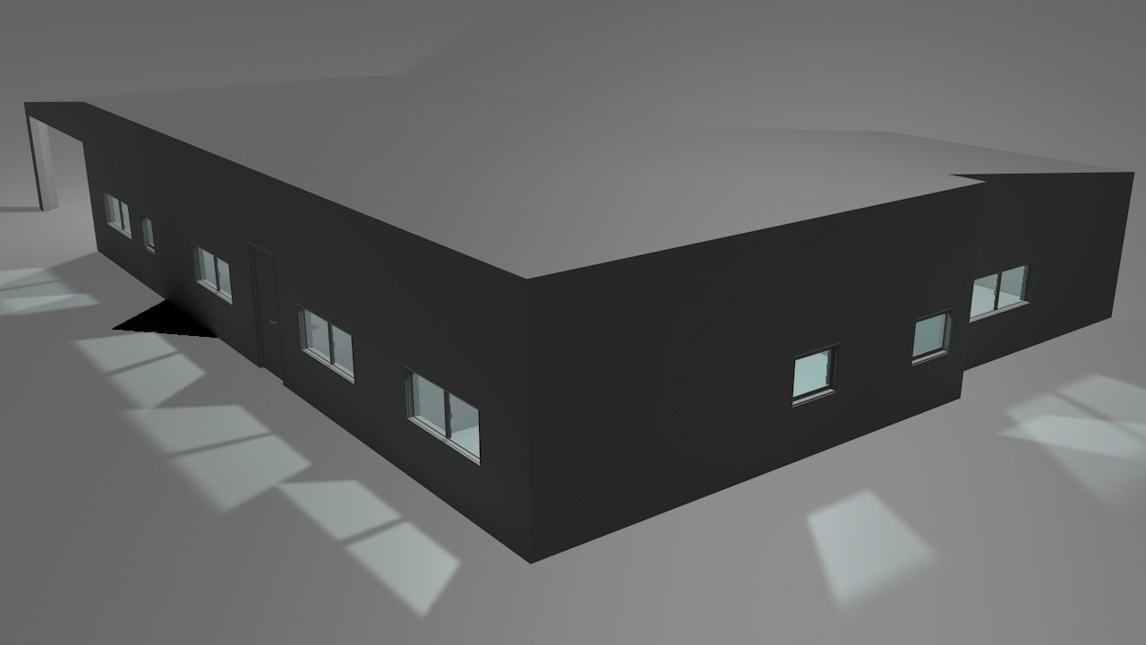 House package - low poly - 40 1-floor houses Low-poly 3D model_67