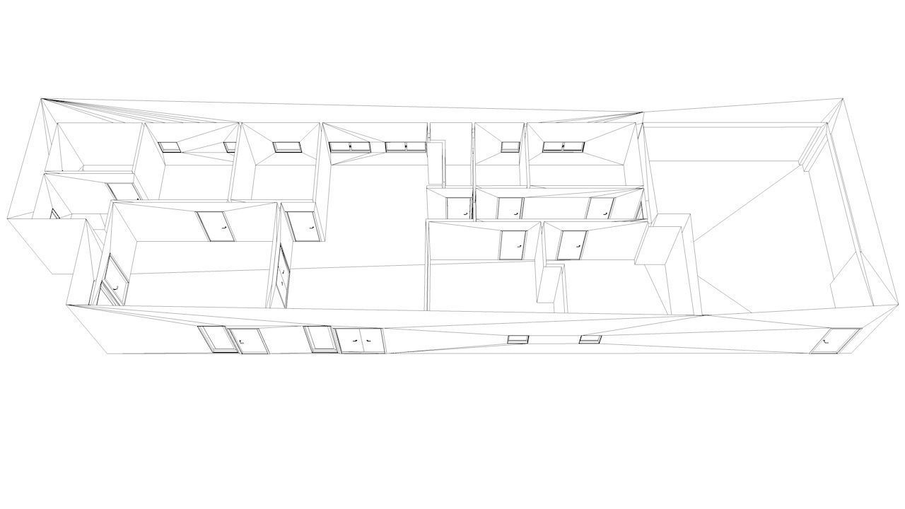 House package - low poly - 40 1-floor houses Low-poly 3D model_46