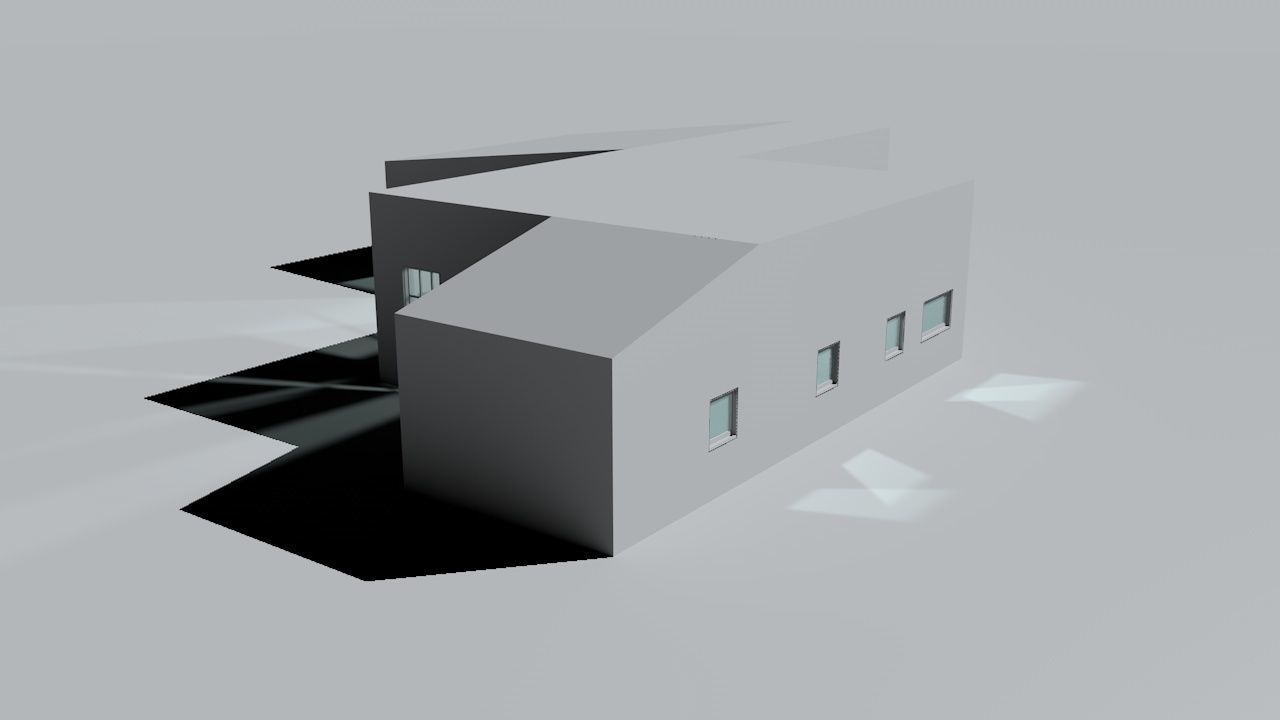 House package - low poly - 40 1-floor houses Low-poly 3D model_3