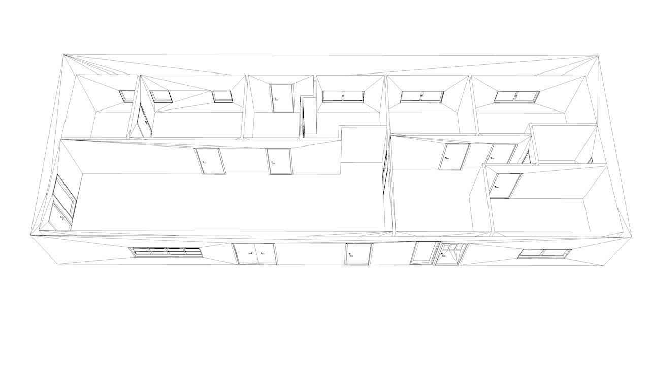 House package - low poly - 40 1-floor houses Low-poly 3D model_40