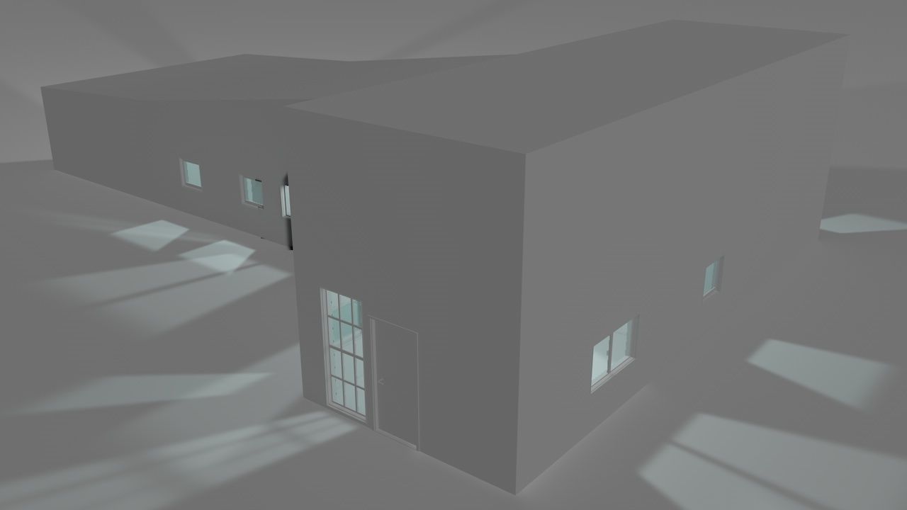 House package - low poly - 40 1-floor houses Low-poly 3D model_48