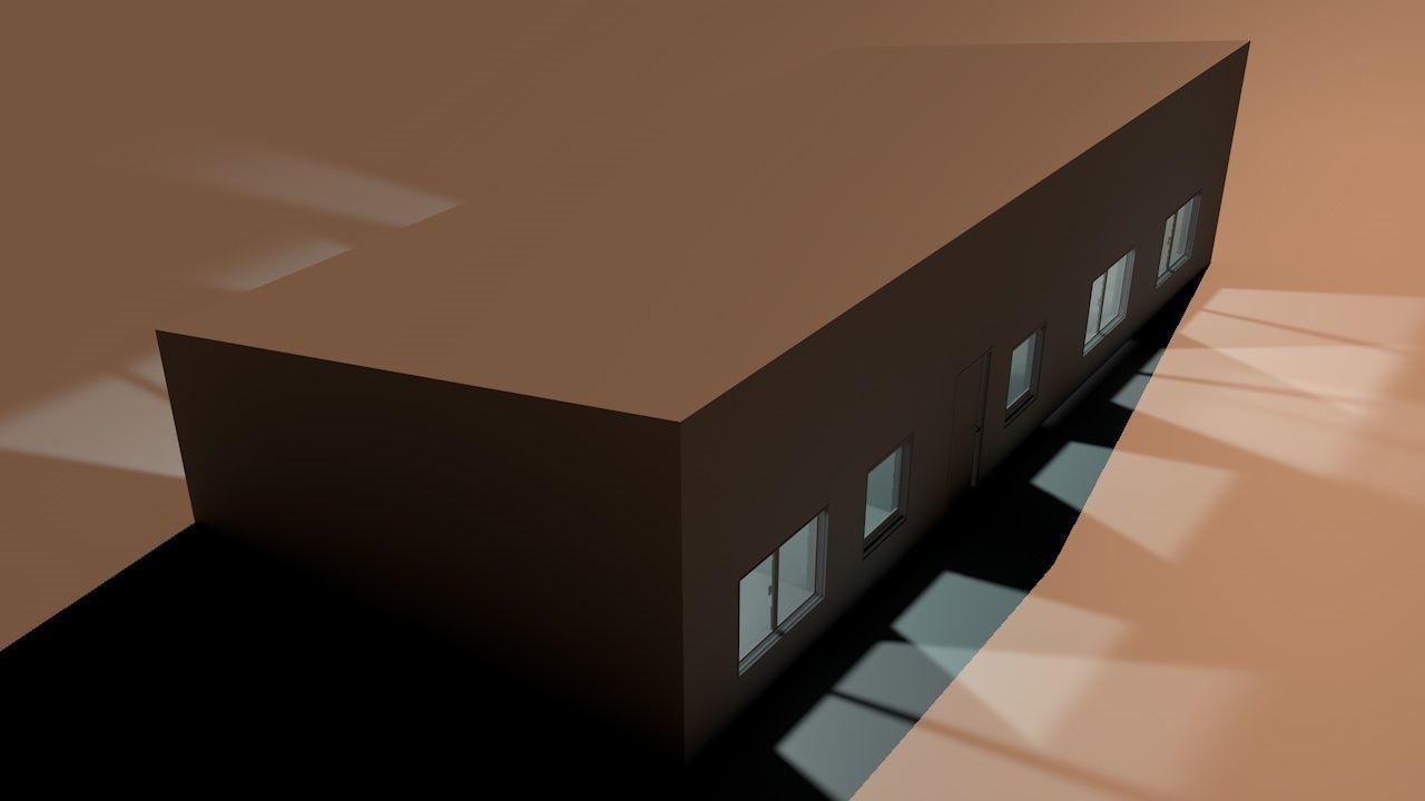 House package - low poly - 40 1-floor houses Low-poly 3D model_24