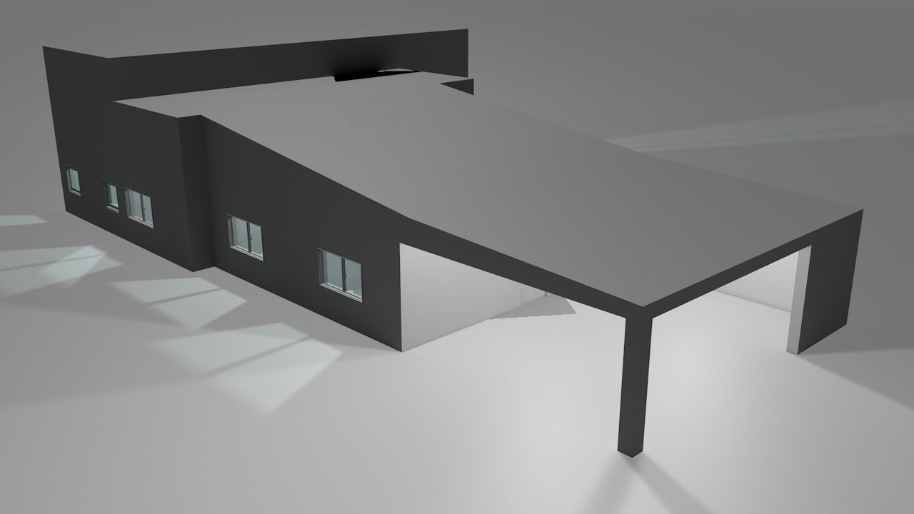 House package - low poly - 40 1-floor houses Low-poly 3D model_50