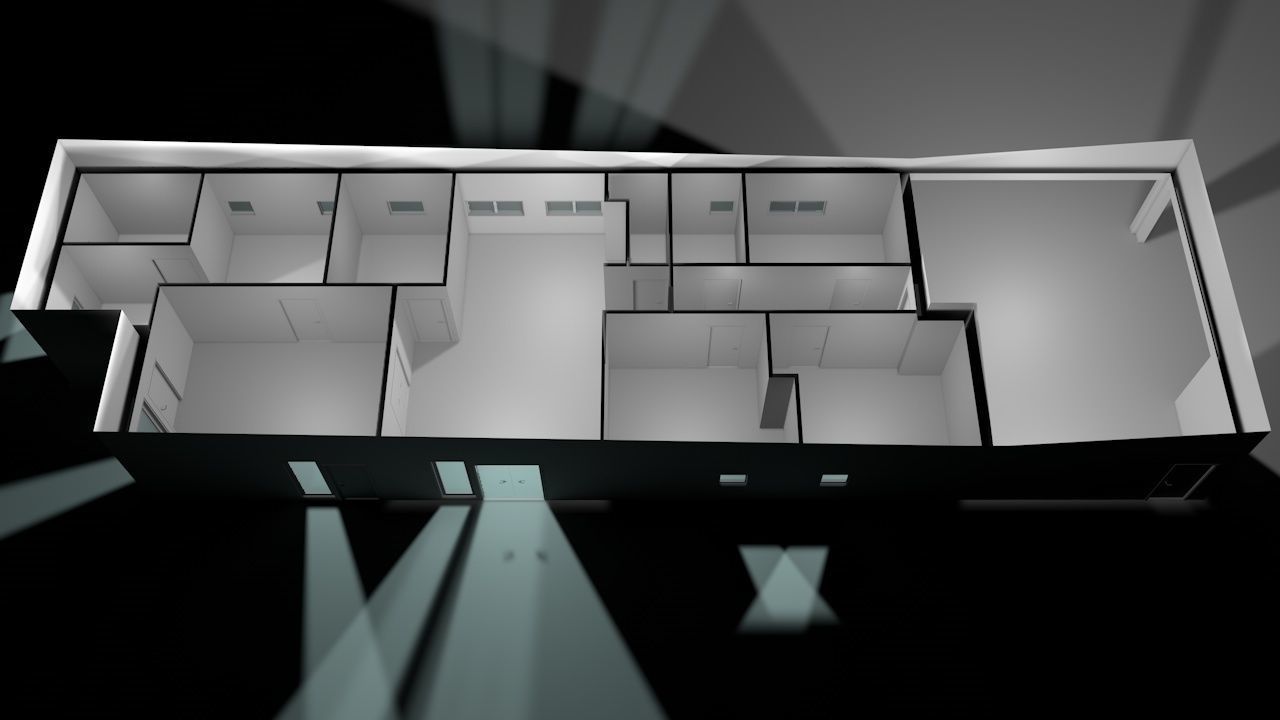 House package - low poly - 40 1-floor houses Low-poly 3D model_47