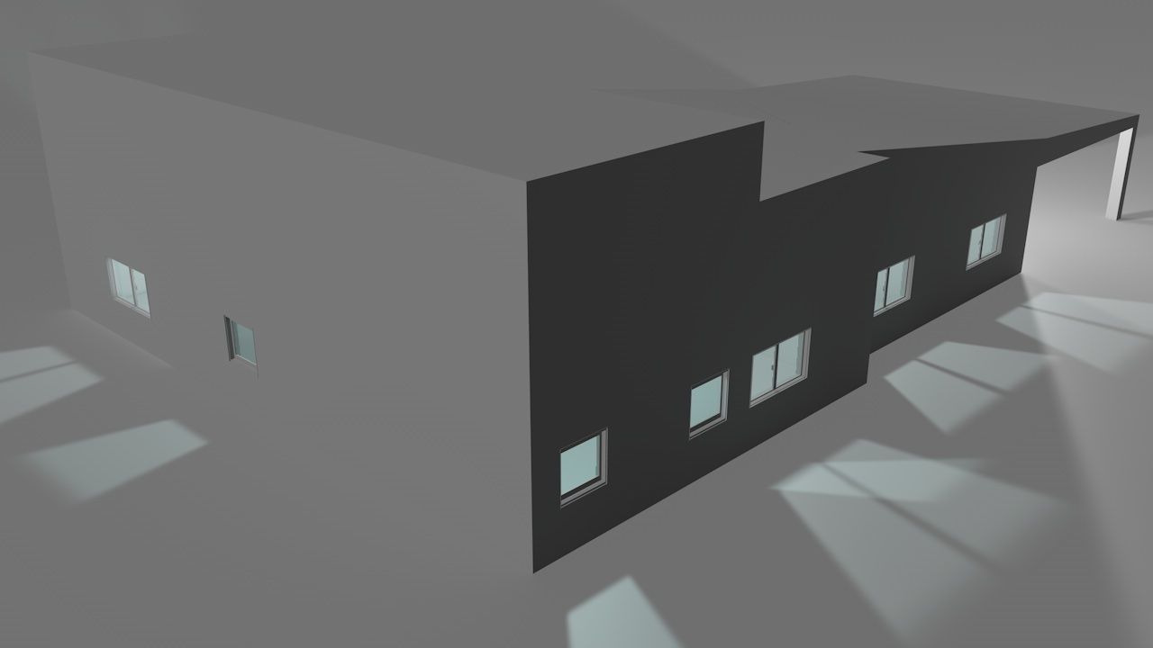 House package - low poly - 40 1-floor houses Low-poly 3D model_49