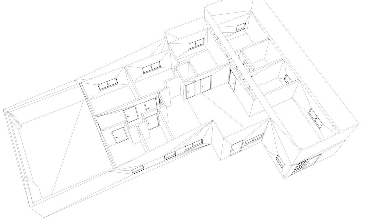 House package - low poly - 40 1-floor houses Low-poly 3D model_52