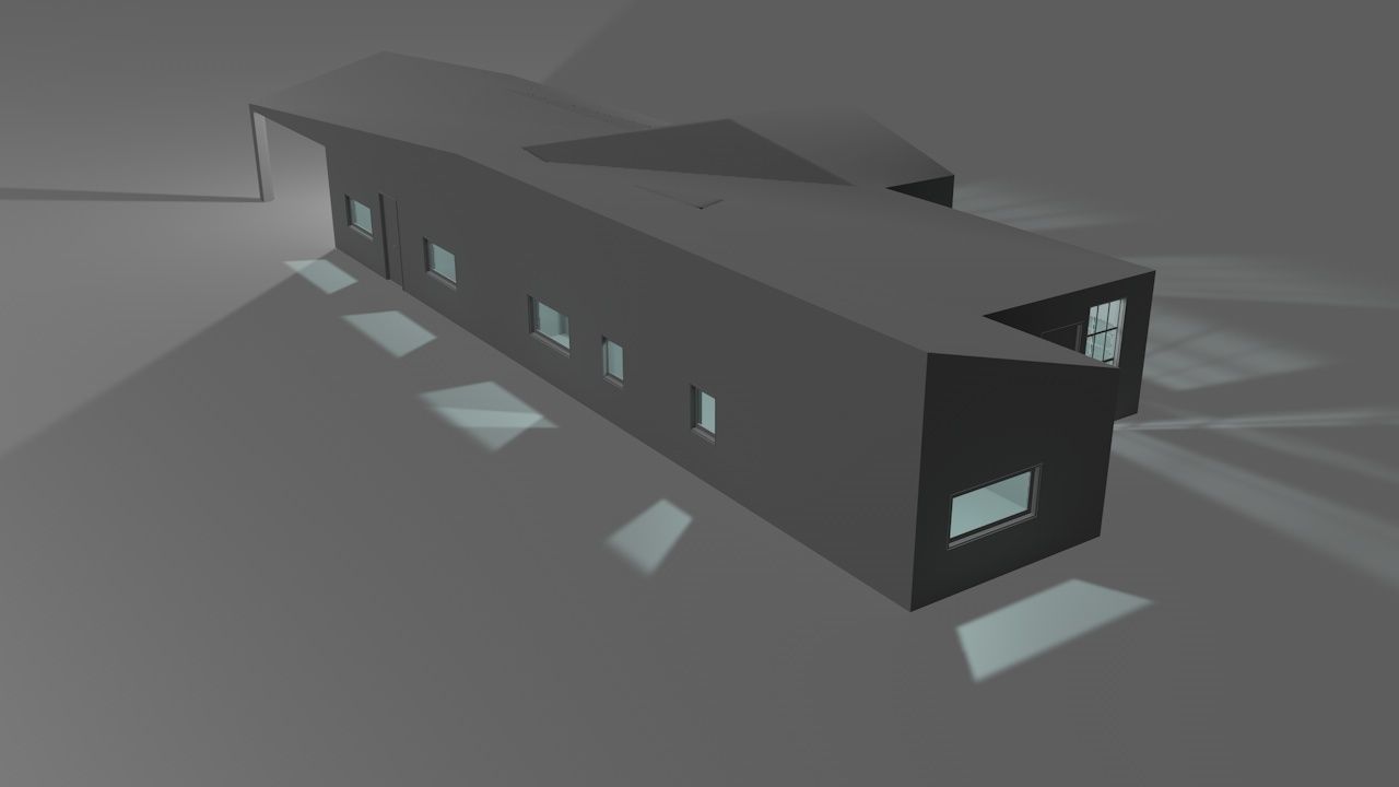 House package - low poly - 40 1-floor houses Low-poly 3D model_121