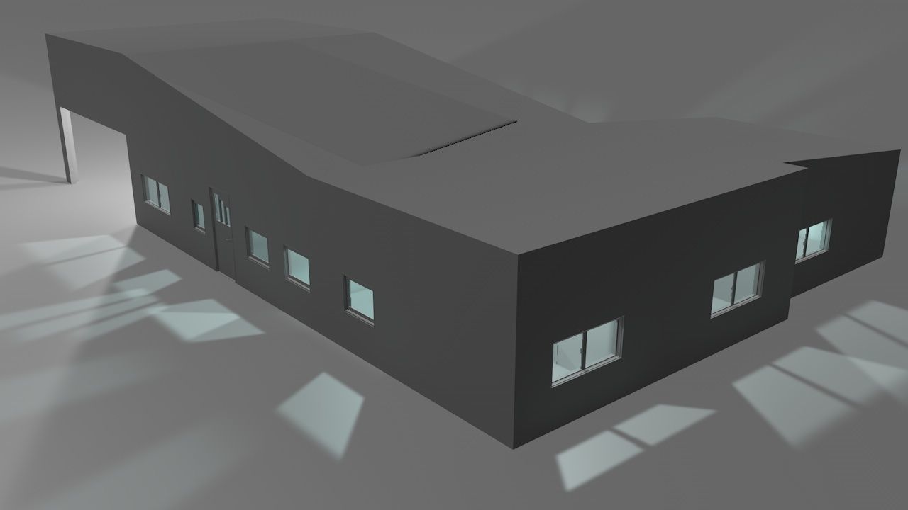 House package - low poly - 40 1-floor houses Low-poly 3D model_79